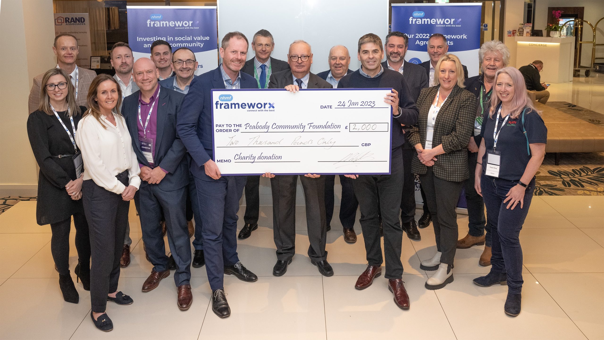 Frameworx delivers on social value commitment with first charitable donation
