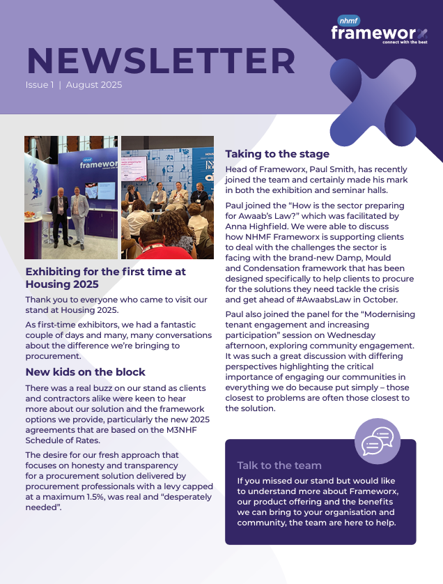 Frameworx First Newsletter: Autumn Edition!